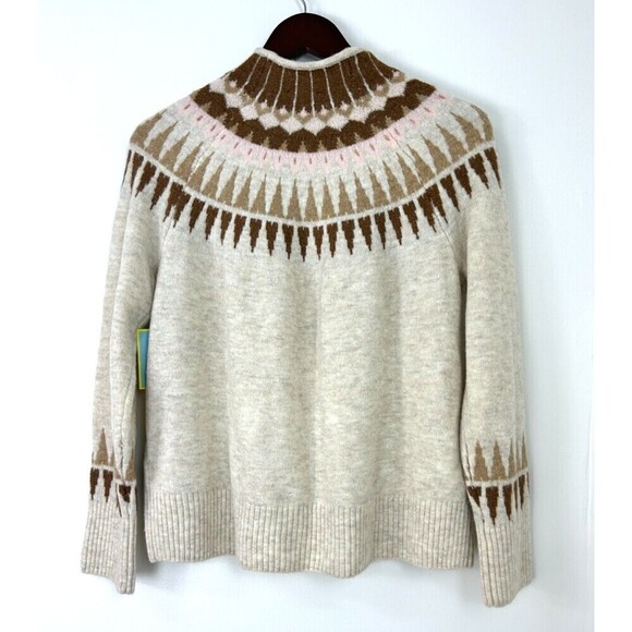 Cece Womens Glamour Melody Antique Beige Mock Neck Sweater Small New With Tag R2 - Picture 7 of 13